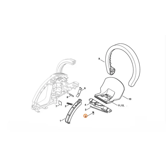 STIHL  Sprężyna dociskowa 0,8x7x30 6010 792 3415